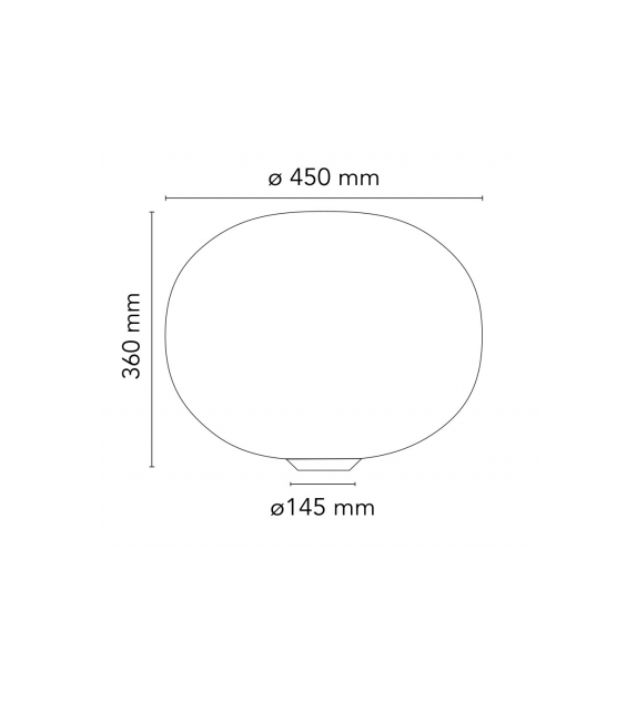 Listo para entregar - Glo-Ball Basic Làmpara de Mesa Flos