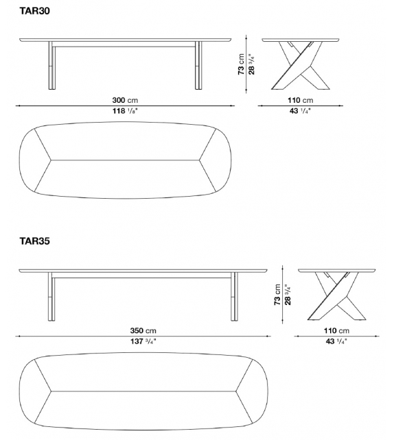 Ares Maxalto Elliptical Table