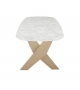 Ares Maxalto Elliptical Table with Marble Top