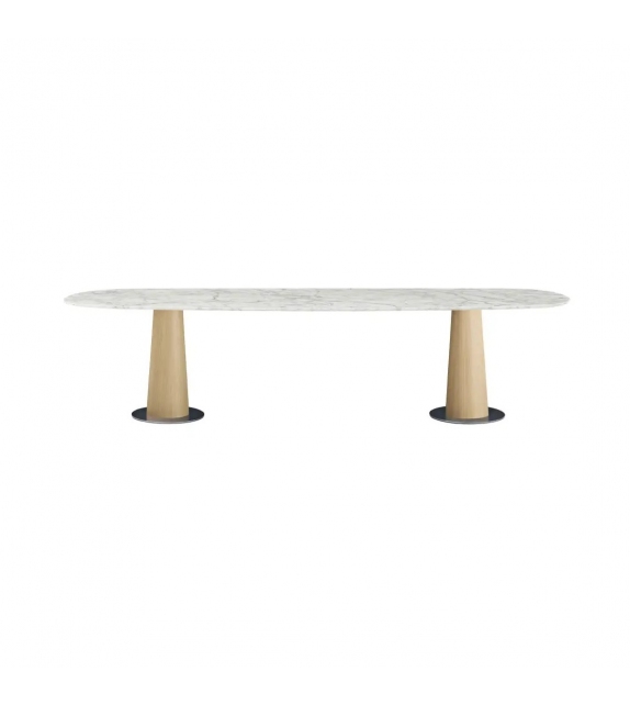 Kalystrus Maxalto Table Elliptique avec Plateau en Marbre