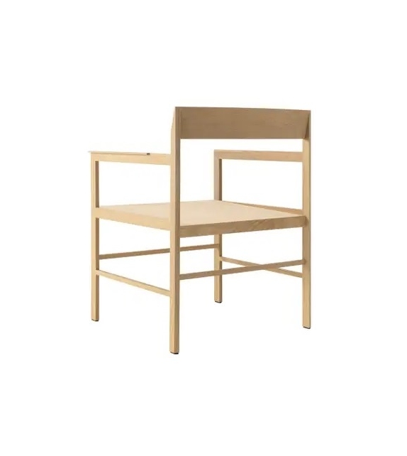 Metric B&B Italia Armchair with Leather Seat
