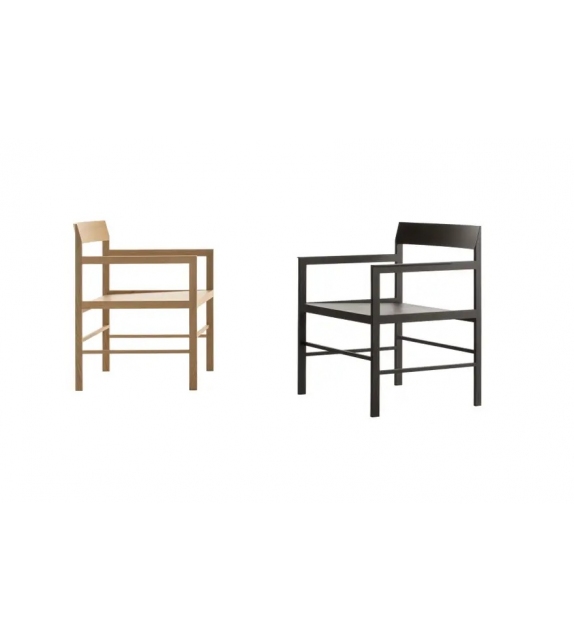 Metric B&B Italia Sessel mit Ledersitz