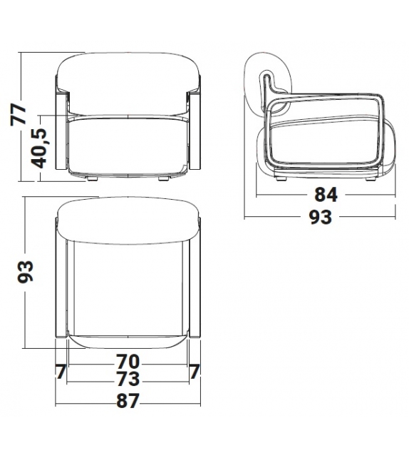 Arkena Flou Sessel