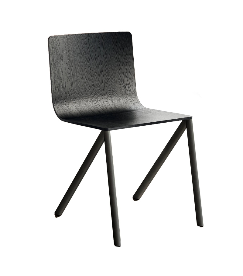 Mezz'aria Lago Sedia con Scocca in Legno