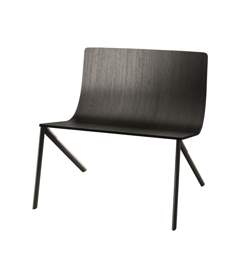 Mezz'aria Lago Armchair with Wood Shell