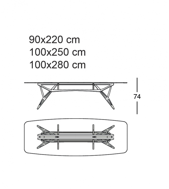 2320 Reale CM Black Zanotta Table