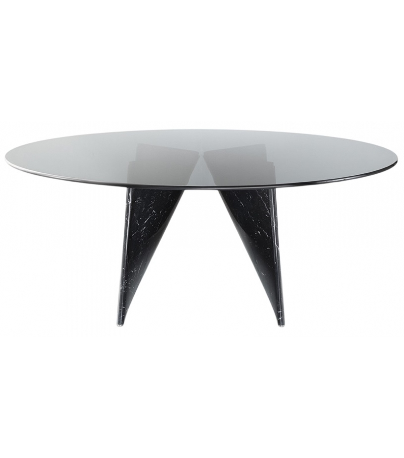 Lambda Rimadesio Table avec Plateau en Verre