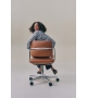 U-Type Kettal Silla con Base de 5 Radios Sobre Ruedas