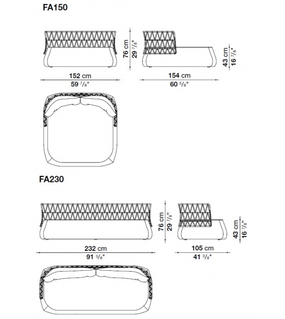 B&B Italia Outdoor Fat-Sofa Outdoor