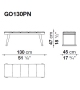 Gio B&B Italia Banquette Outdoor