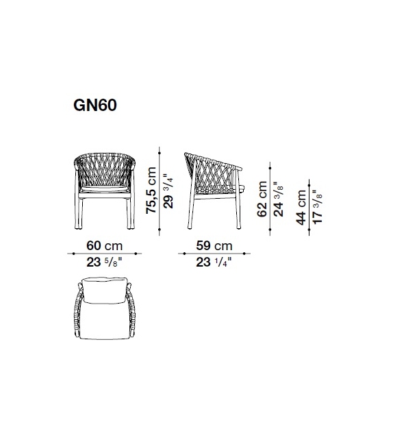 Ginestra B&B Italia Chair Outdoor