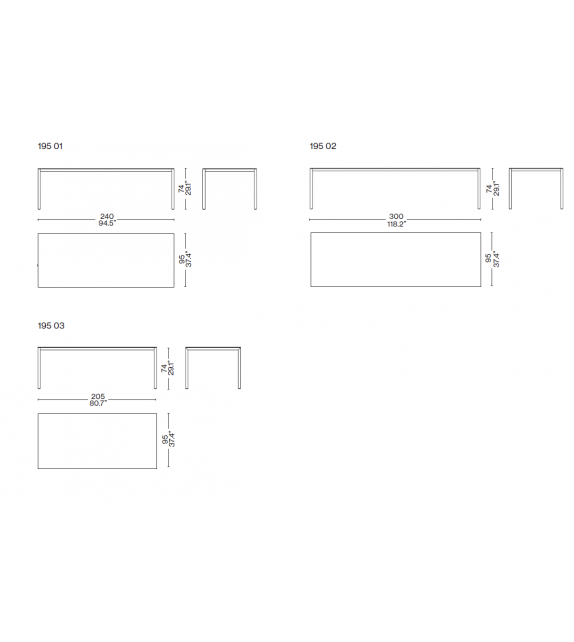 195 Naan Table Cassina