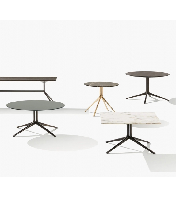 Mondrian Poliform Table Basse avec Plateau en Marbre