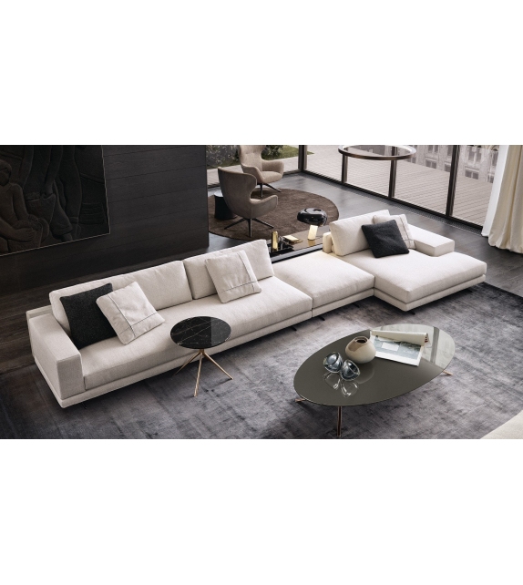 Mondrian Poliform Table Basse avec Plateau en Marbre