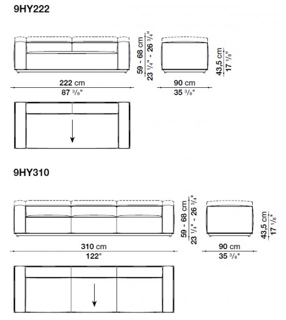 Hybrid Sofa B&B Italia Outdoor