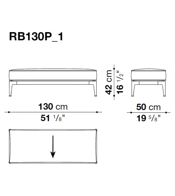 Ribes Outdoor Pouf  B&B Italia