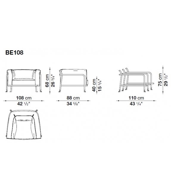 Borea B&B Italia Outdoor Sessel