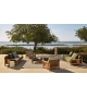 Ketch Poliform Couchtisch mit Glasplatte