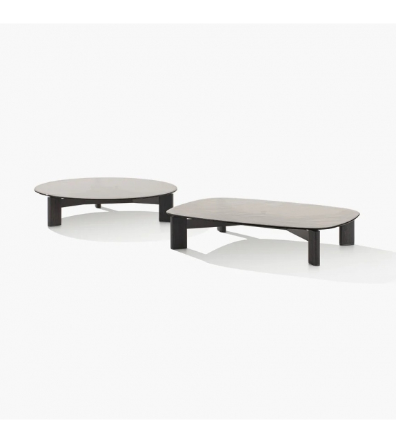 Ketch Poliform Couchtisch mit Glasplatte