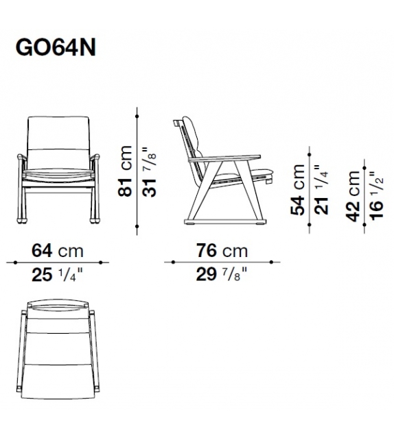 Gio B&B Italia Outdoor Stuhl