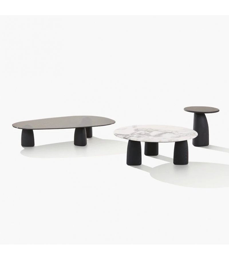 Strata Indoor Poliform Couchtisch mit Marmorplatte