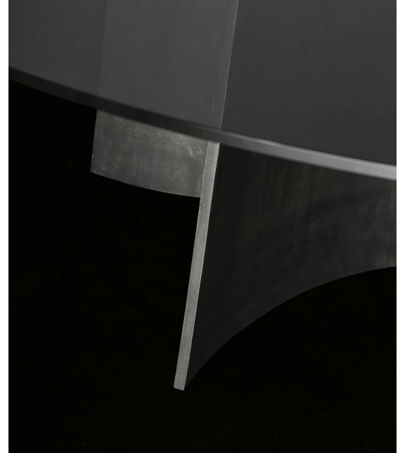 Kensington Poliform Table avec Plateau en Verre
