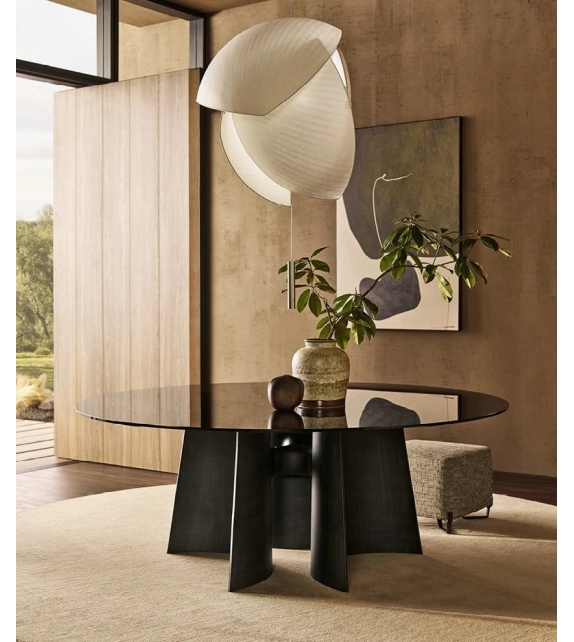 Kensington Poliform Tavolo con Piano in Vetro