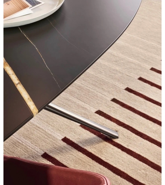 Mondrian Poliform Table with Marble Top