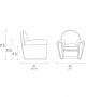 Versandfertig - Vanity Fair Sessel Poltrona Frau - SC 127 Siam