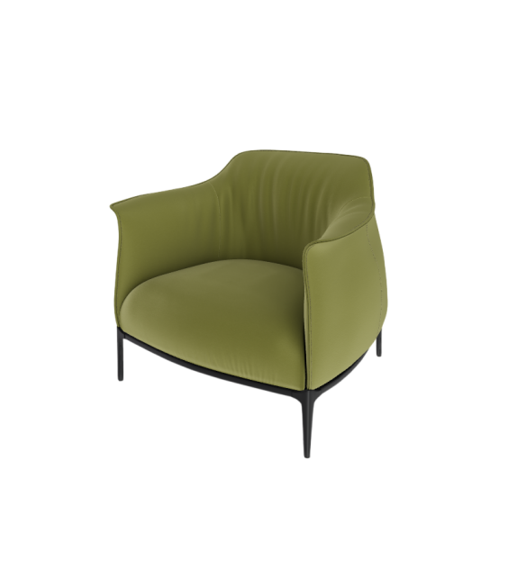 Prêt pour l'expédition - Archibald Poltrona Frau Fauteuil - SC 175 Bengali Green