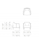 Ready for shipping - Archibald Poltrona Frau Armchair - SC 06 Calicot
