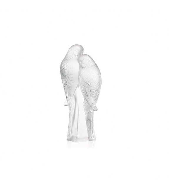 2 Parakeets Lalique Escultura