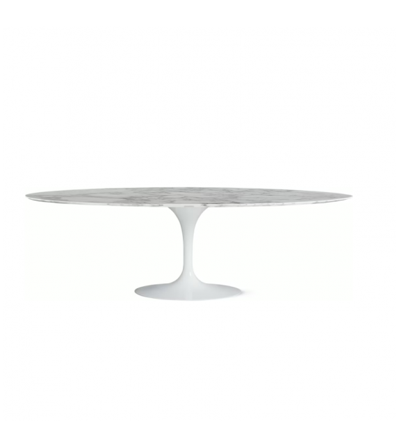 Versandfertig - Saarinen Knoll Oval Tisch - Marmor Arabescato