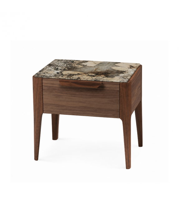 Ready for shipping - Ziggy Night 1 Porada Bedside Cabinet - Patagonia Marble