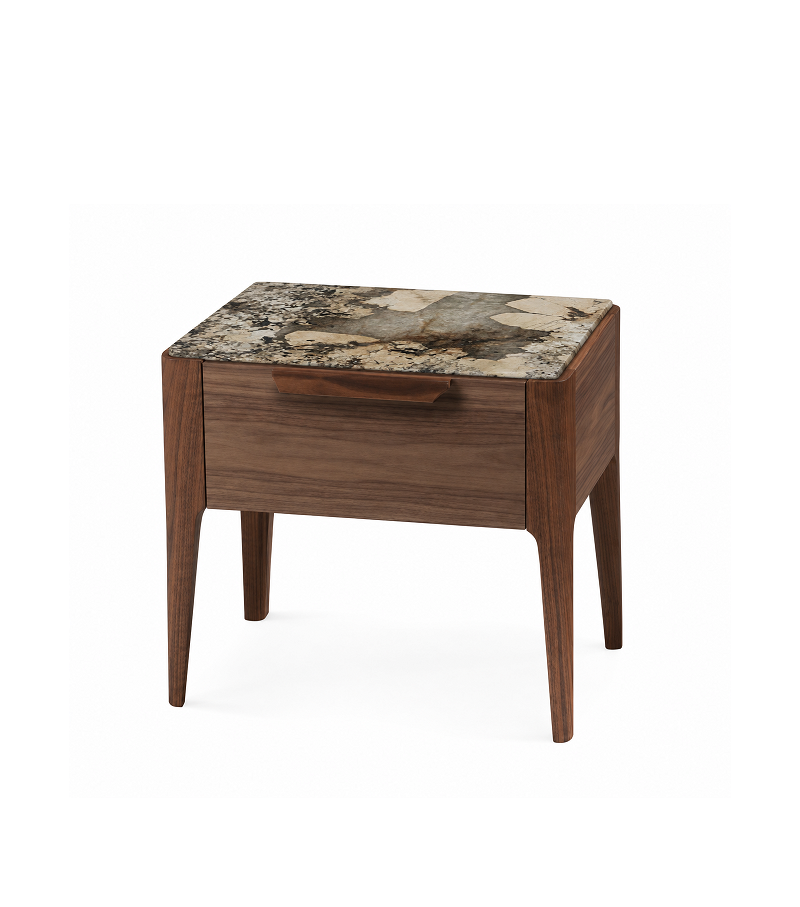 Ready for shipping - Ziggy Night 1 Porada Bedside Cabinet - Patagonia Marble