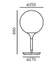 Versandfertig - Castore 35 Artemide Tischleuchte