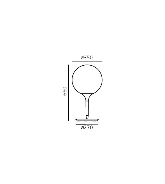 Prêt pour l'expédition - Castore 35 Artemide Lampe de Table