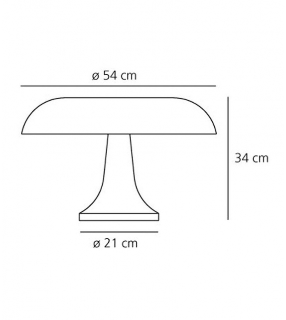 Listo para entregar - Nesso Artemide Lámpara de Mesa - Blanco