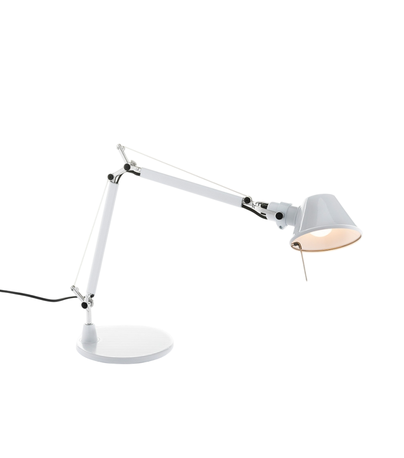 Ready for shipping - Tolomeo Micro Artemide Table Lamp with Base - White