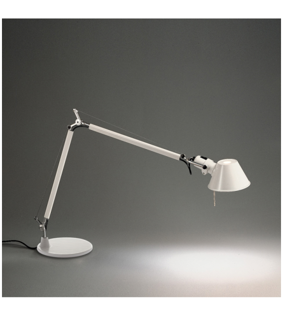 Prêt pour l'expédition - Tolomeo Mini Halo Artemide Lampe De Table - Blanc
