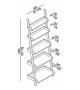 Prêt pour l'expédition - Stairs Agape Porte-Serviettes - 5 Étagères