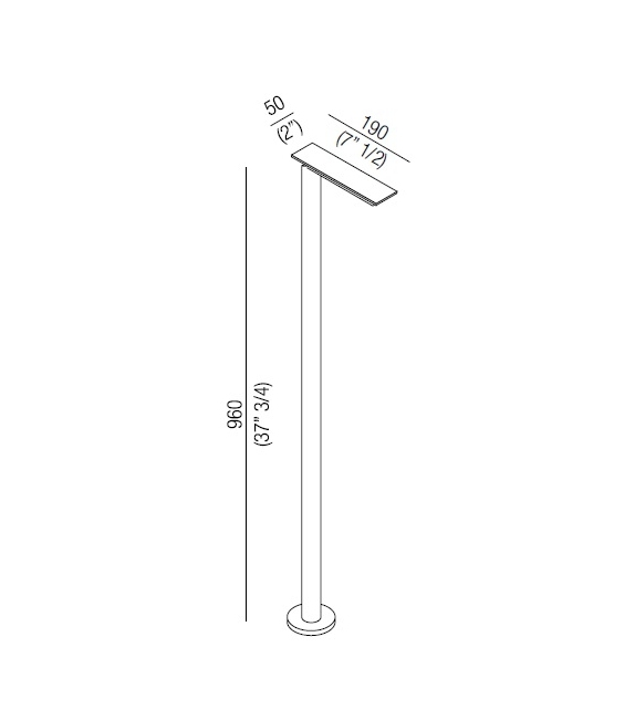 Pronta consegna - Sen Agape Rubinetto a Pavimento - H 96 cm