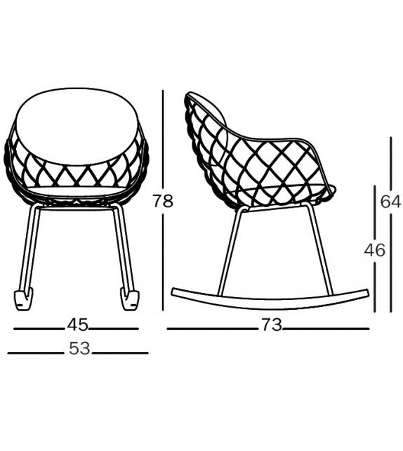 Piña Magis Rocking Chair