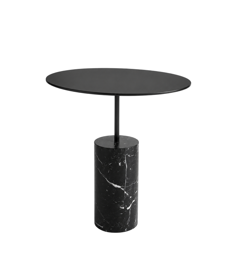 Ready for shipping - Bivio Antonio Lupi Side Table - Marquina/H 45 cm