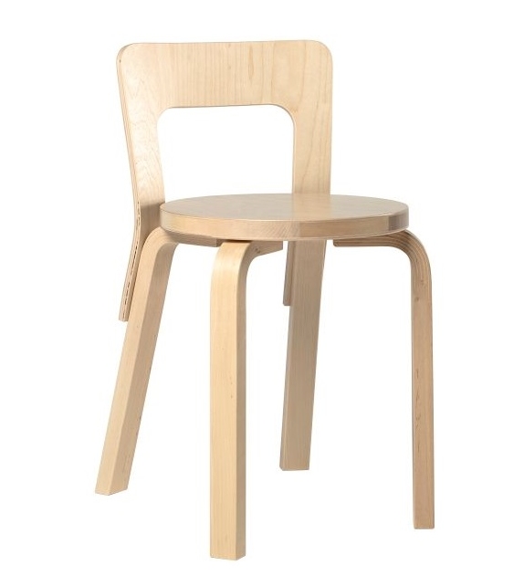 Versandfertig - Chair 65 Artek Stuhl - Birke