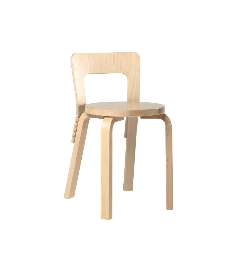 Listo para entregar - Chair 65 Artek Silla - Abedul