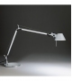 Versandfertig - Tolomeo Artemide Tischleuchten mit Basis - Aluminium
