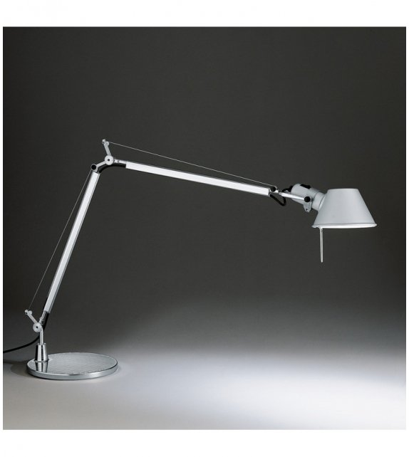 Ready for shipping - Tolomeo Artemide Table Lamp with Base - Aluminum