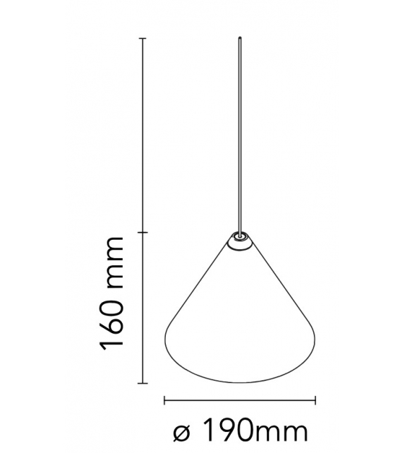 String Light Cone Flos Suspension - 22 mt