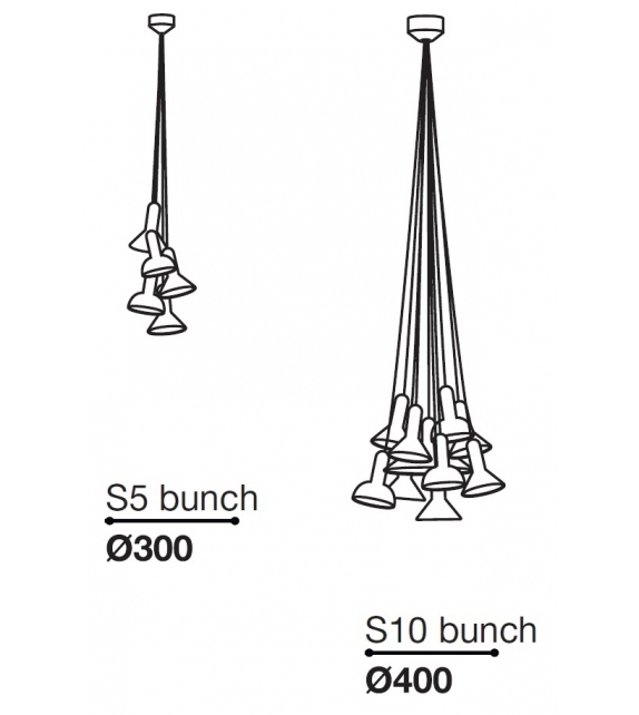 Torch Light Bunch Established & Sons Suspension